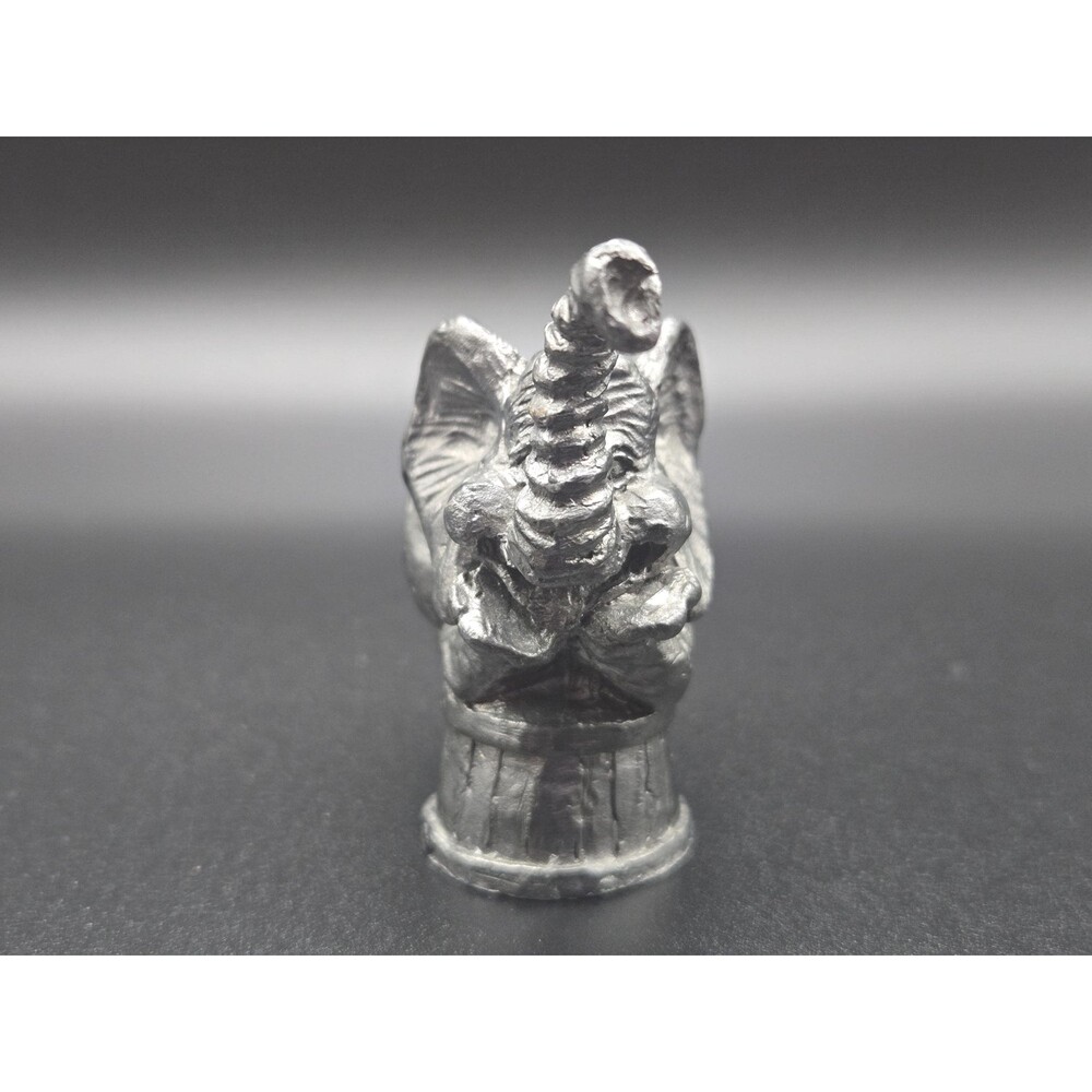 Vintage Michael Ricker Pewter Elephant Figurine 1992 Signed Rare Crossover RB mo